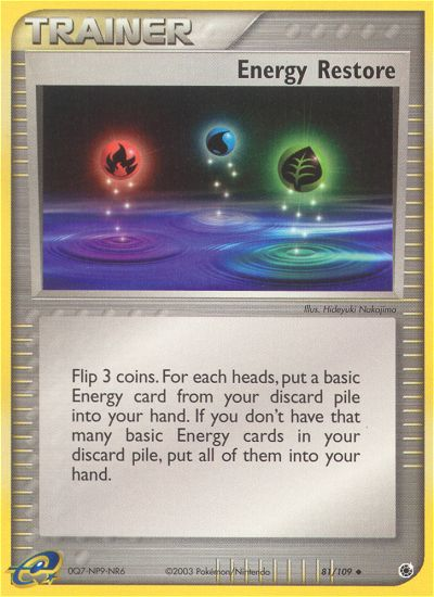 Energy Restore (81/109) [EX: Ruby & Sapphire] | Exor Games Dartmouth