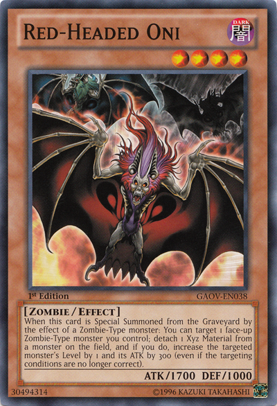 Red-Headed Oni [GAOV-EN038] Common | Exor Games Dartmouth