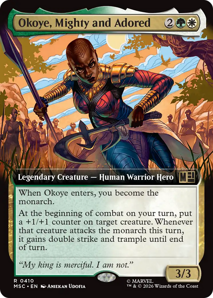 Okoye, Mighty and Adored (Extended Art) [Marvel Super Heroes Commander] | Exor Games Dartmouth