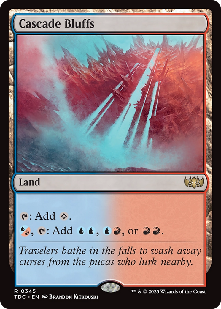 Cascade Bluffs [Tarkir: Dragonstorm Commander] | Exor Games Dartmouth