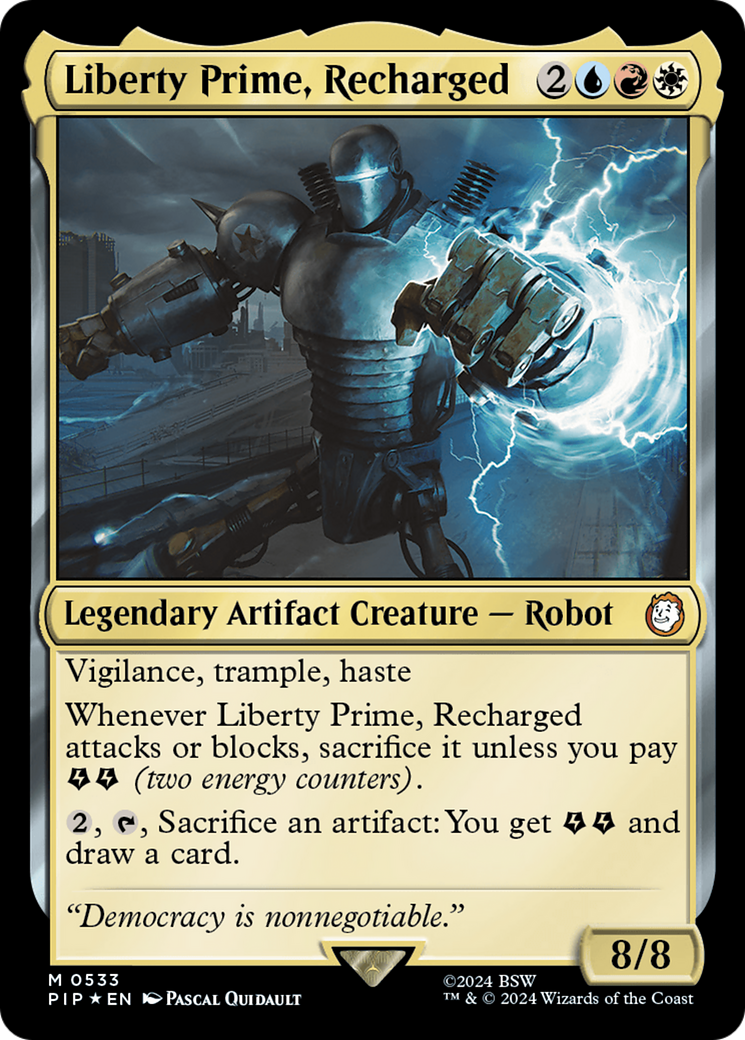 Liberty Prime, Recharged (Surge Foil) [Fallout] | Exor Games Dartmouth