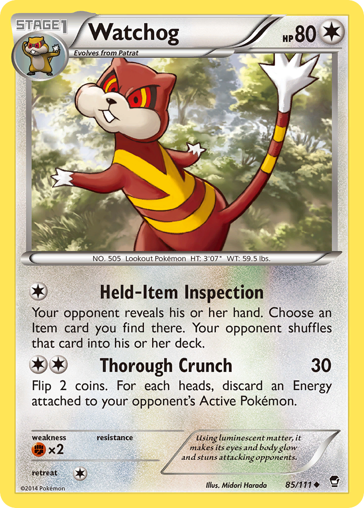 Watchog (85/111) [XY: Furious Fists] | Exor Games Dartmouth