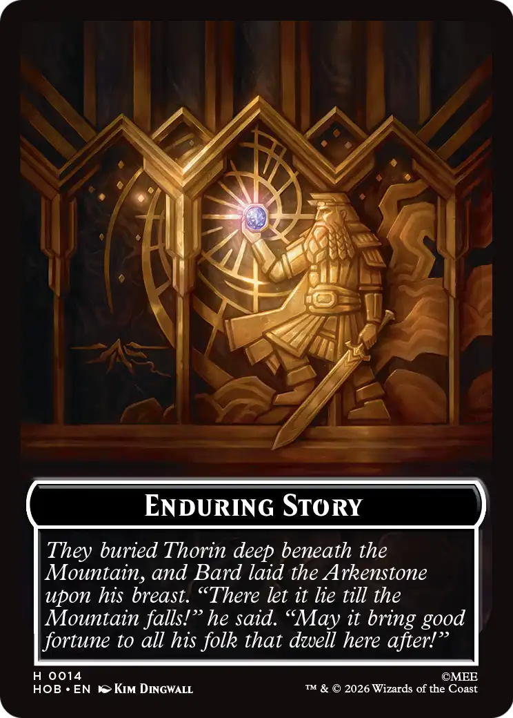 On an Adventure // Enduring Story Double Sided Token [The Hobbit Tokens] | Exor Games Dartmouth