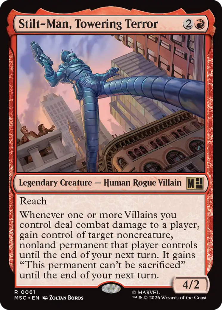Stilt-Man, Towering Terror (Surge Foil) [Marvel Super Heroes Commander] | Exor Games Dartmouth