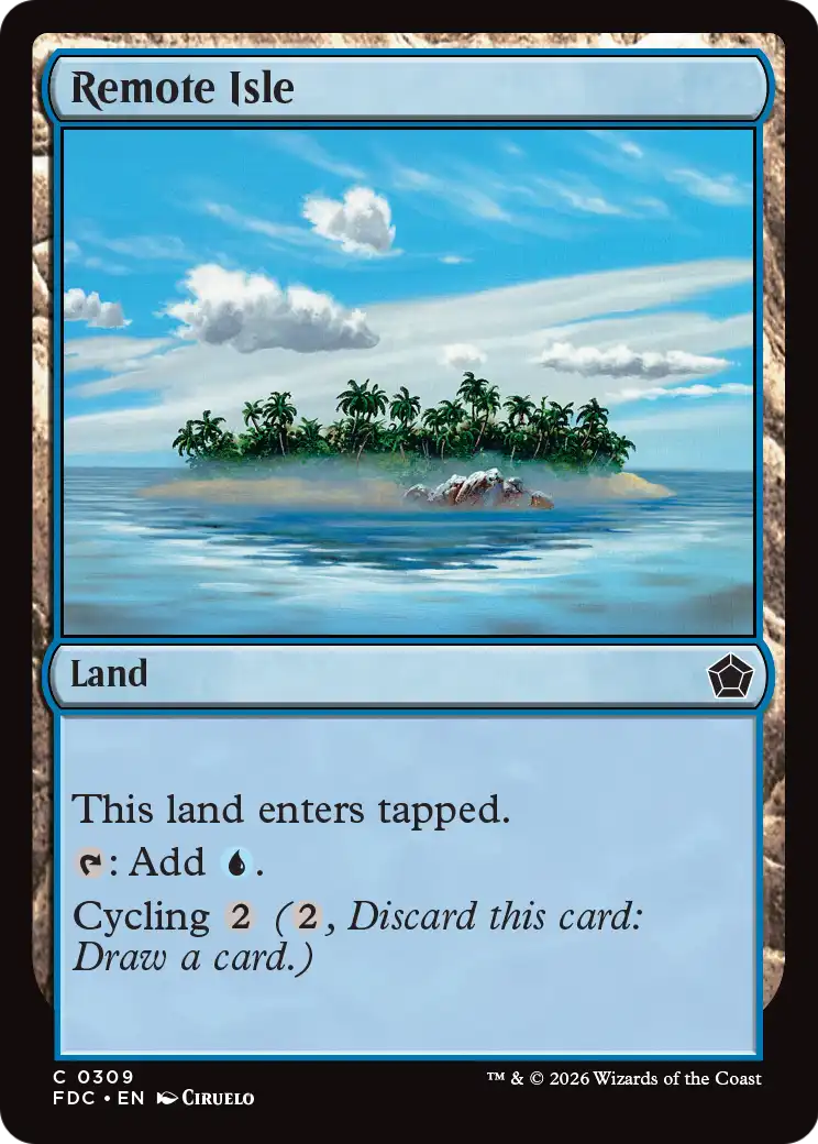 Remote Isle [Foundations Commander] | Exor Games Dartmouth