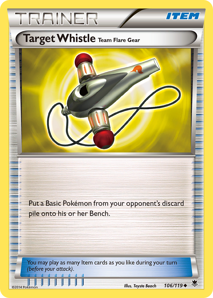 Target Whistle Team Flare Gear (106/119) [XY: Phantom Forces] | Exor Games Dartmouth