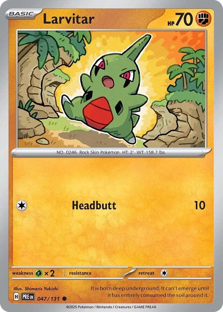 Larvitar (047/131) [Scarlet & Violet: Prismatic Evolutions] | Exor Games Dartmouth