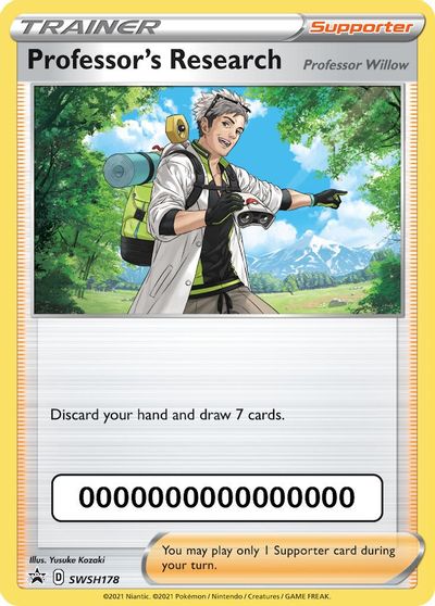 Professor's Research (SWSH178) (Pokemon Go Code) [Sword & Shield: Black Star Promos] | Exor Games Dartmouth