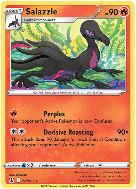 Salazzle (028/163) [Sword & Shield: Battle Styles] | Exor Games Dartmouth