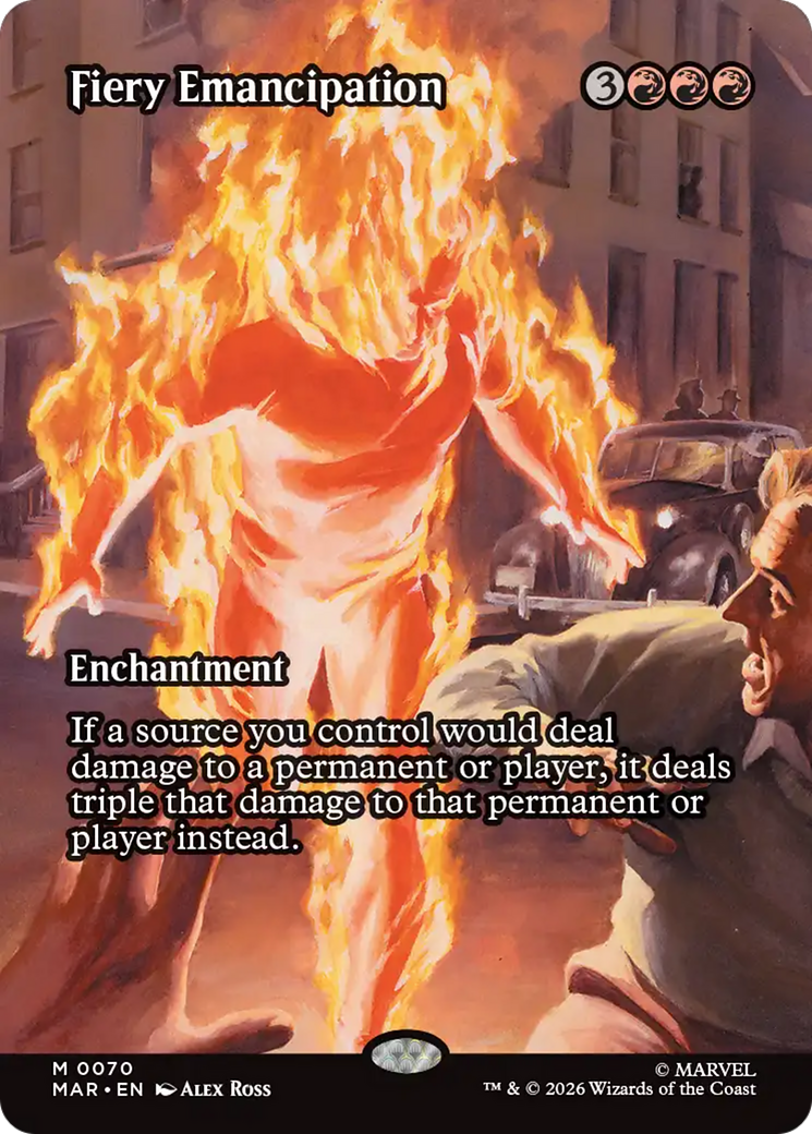 Fiery Emancipation (Borderless) [Marvel Universe: Eternal-Legal] | Exor Games Dartmouth