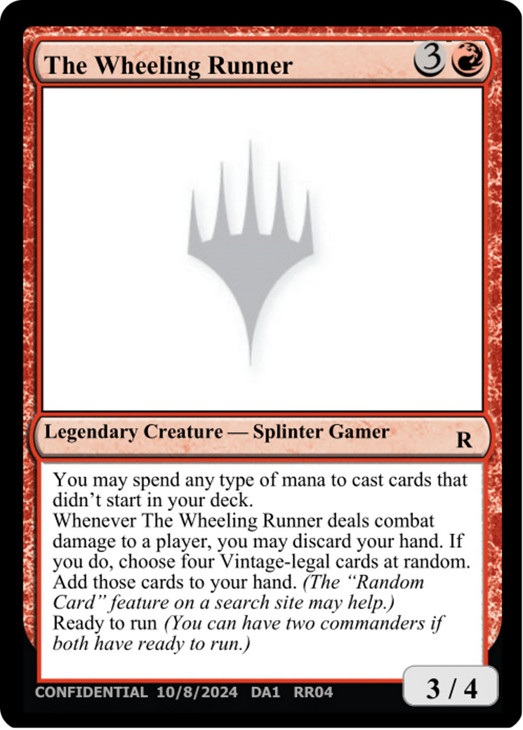 The Wheeling Runner [Unknown Event] | Exor Games Dartmouth