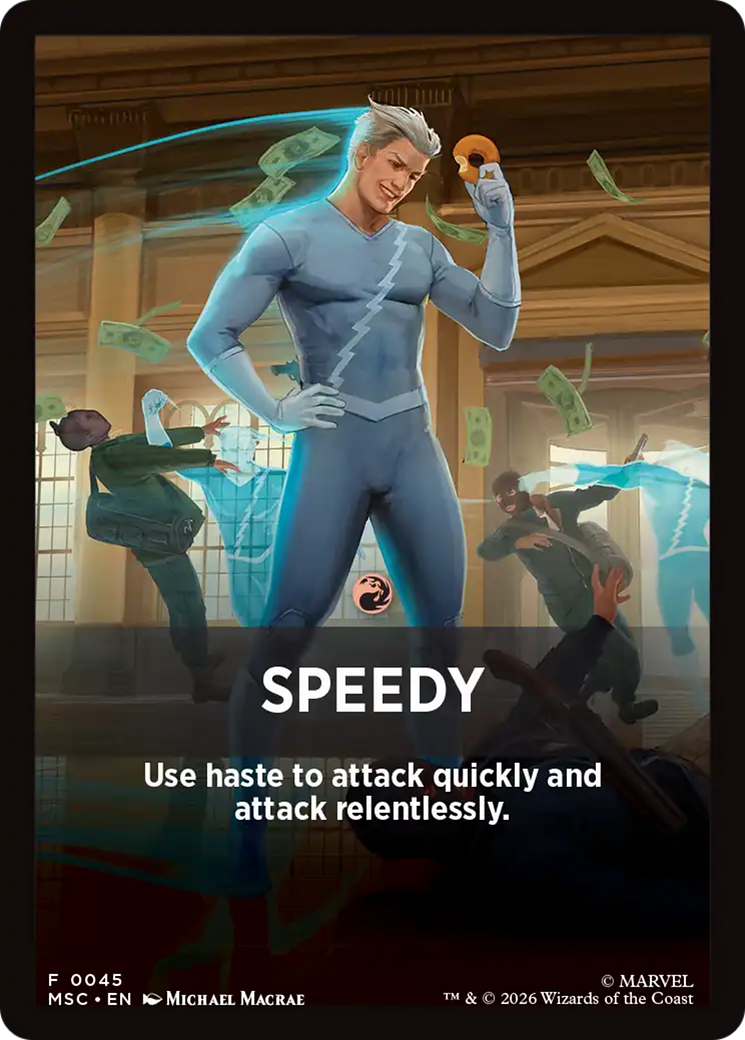 Speedy Theme Card [Marvel Super Heroes Commander] | Exor Games Dartmouth