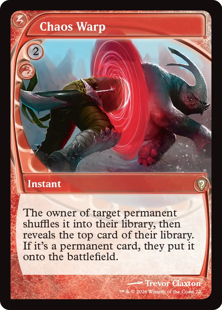 Chaos Warp (Future Sight) [Mystery Booster: Commander Edition] | Exor Games Dartmouth