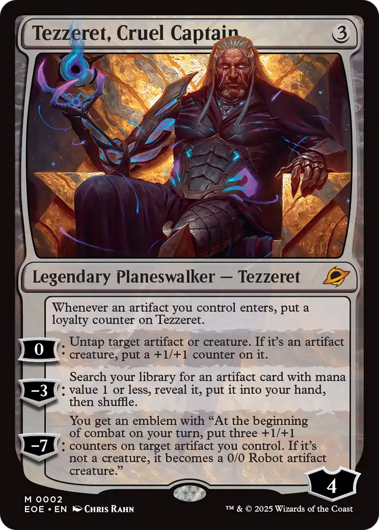 Tezzeret, Cruel Captain [Edge of Eternities] | Exor Games Dartmouth