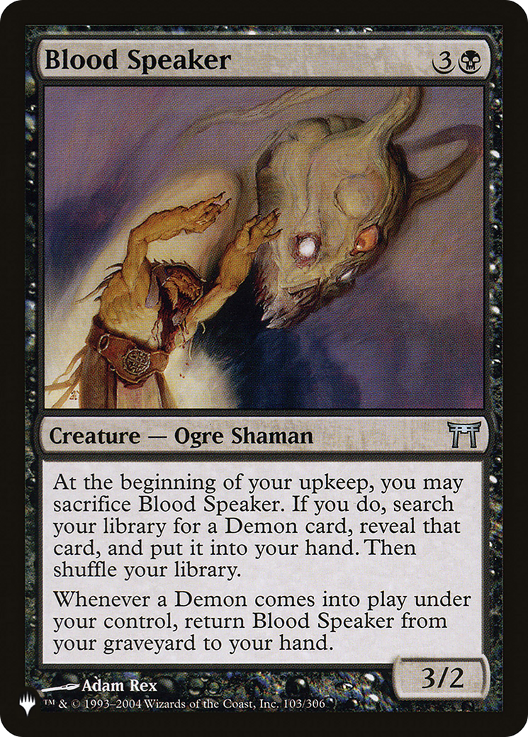 Blood Speaker [The List] | Exor Games Dartmouth