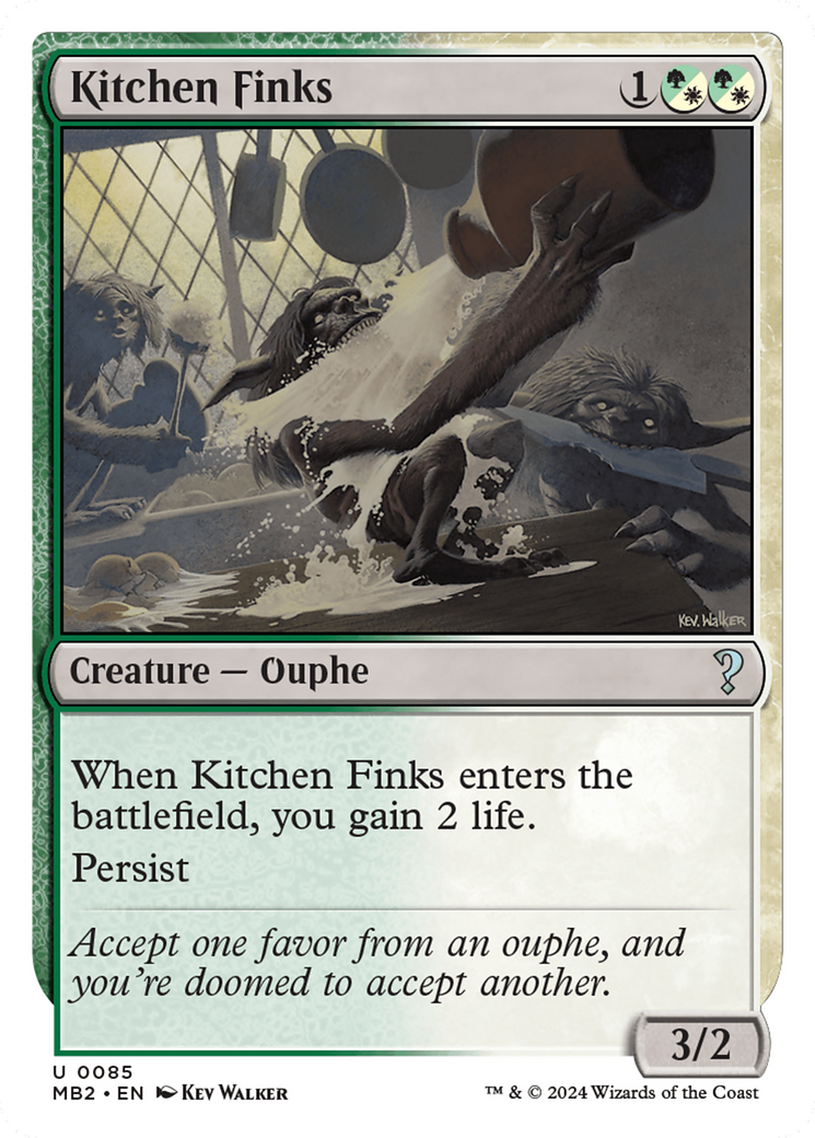 Kitchen Finks (White Border) [Mystery Booster 2] | Exor Games Dartmouth