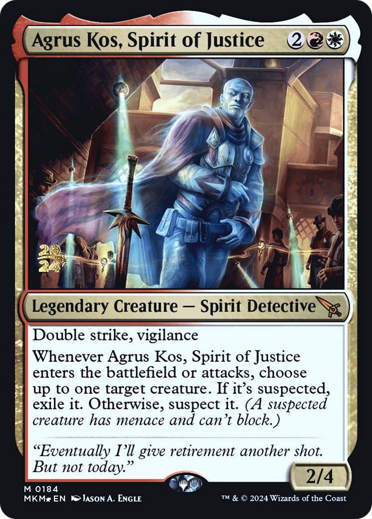 Agrus Kos, Spirit of Justice [Murders at Karlov Manor Prerelease Promos] | Exor Games Dartmouth