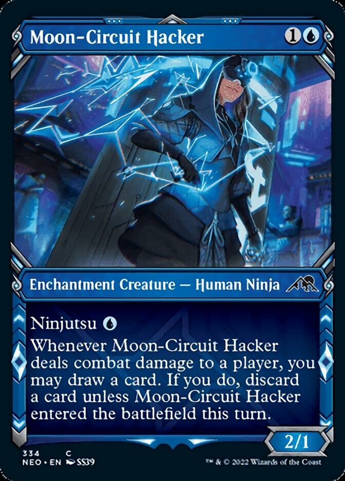 Moon-Circuit Hacker (Showcase Ninja) [Kamigawa: Neon Dynasty] | Exor Games Dartmouth