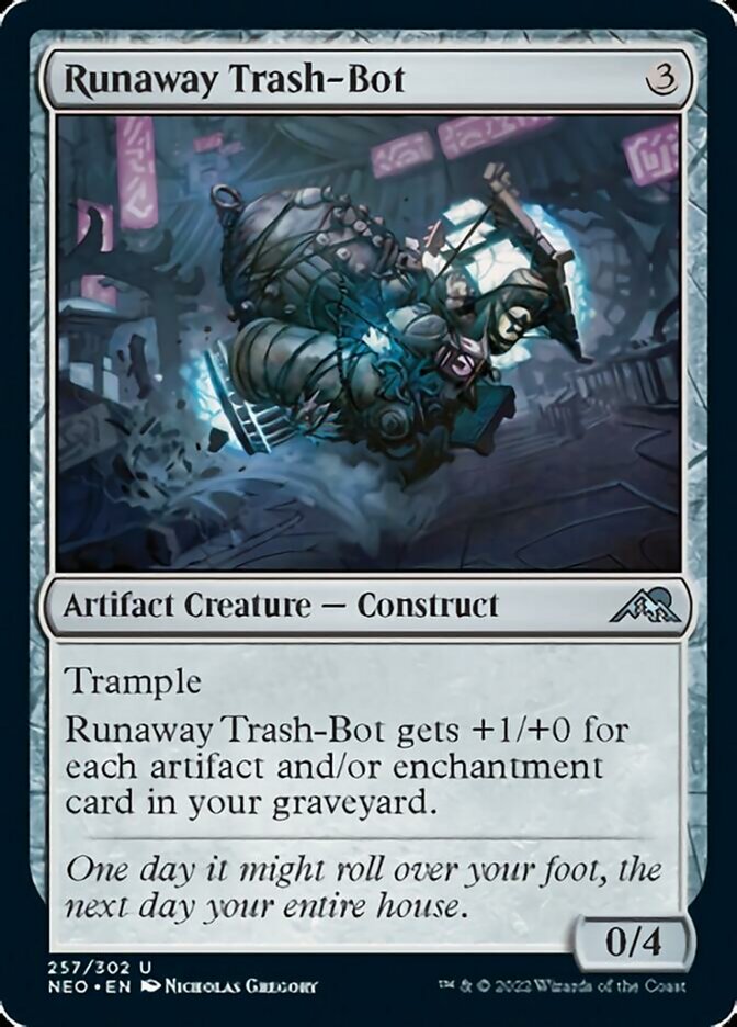 Runaway Trash-Bot [Kamigawa: Neon Dynasty] | Exor Games Dartmouth