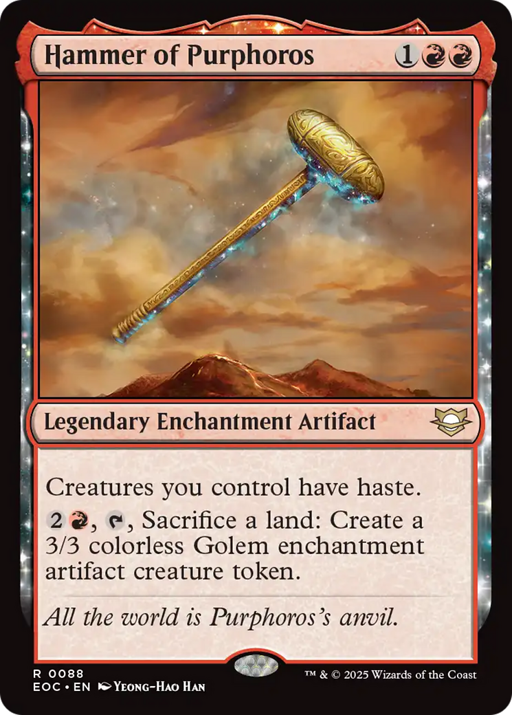 Hammer of Purphoros [Edge of Eternities Commander] | Exor Games Dartmouth