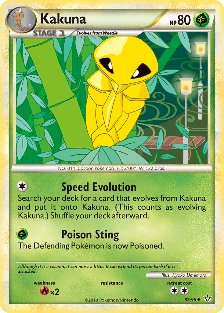 Kakuna (32/95) [HeartGold & SoulSilver: Unleashed] | Exor Games Dartmouth