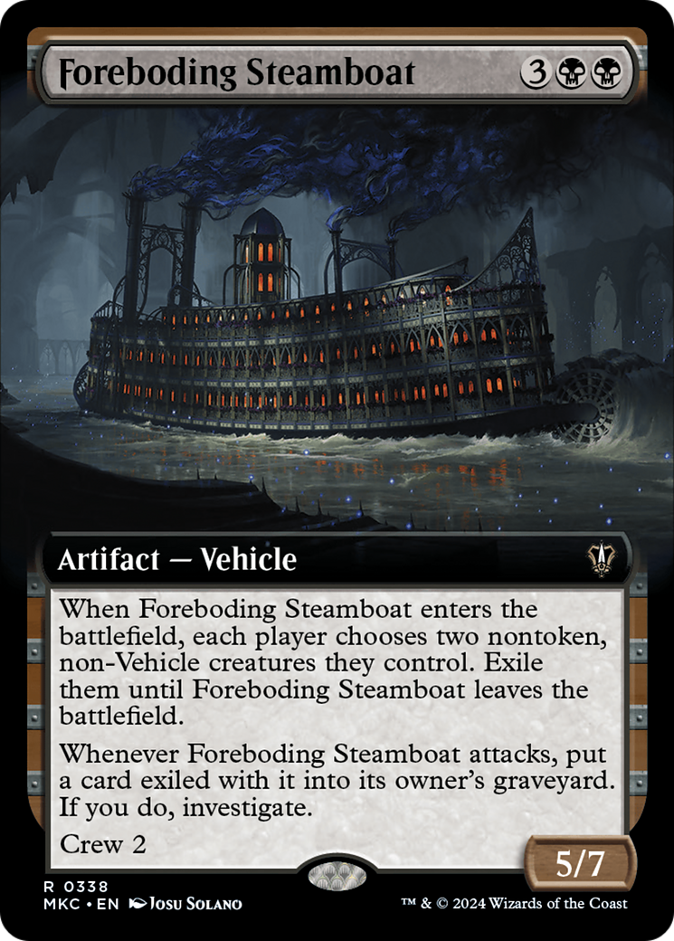 Foreboding Steamboat (Extended Art) [Murders at Karlov Manor Commander] | Exor Games Dartmouth