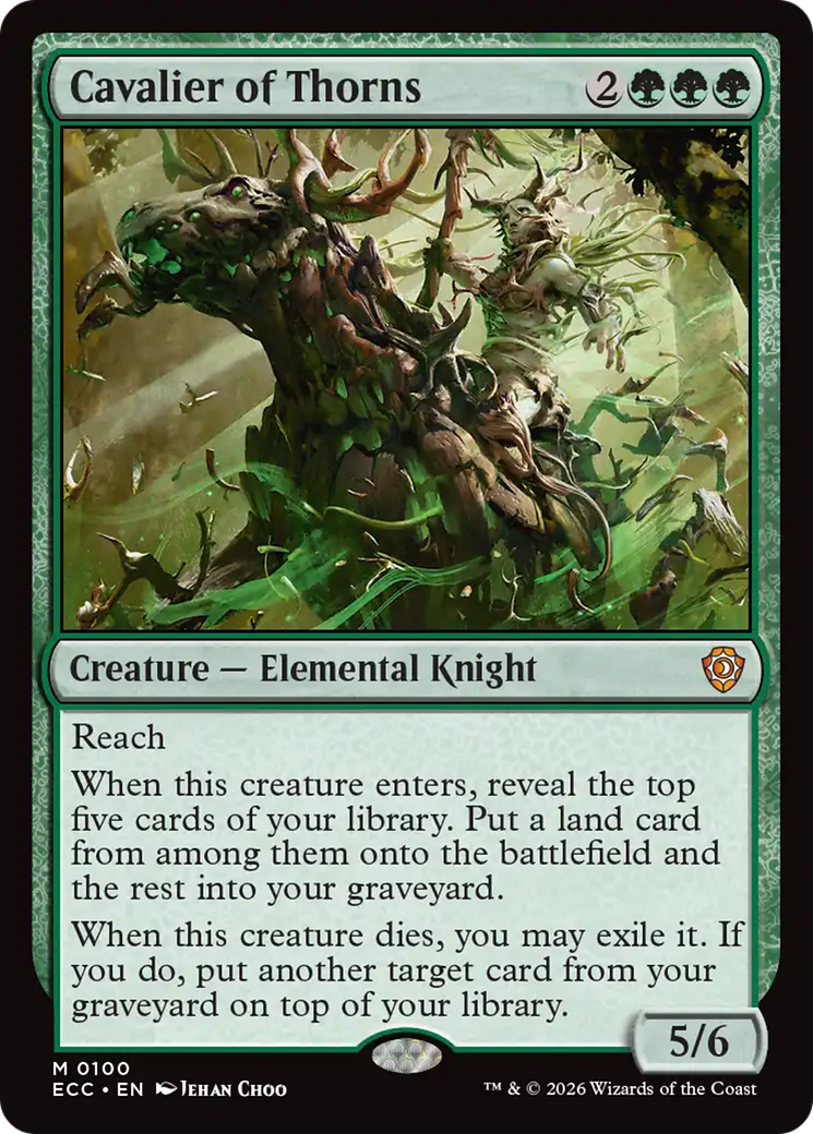 Cavalier of Thorns [Lorwyn Eclipsed Commander] | Exor Games Dartmouth