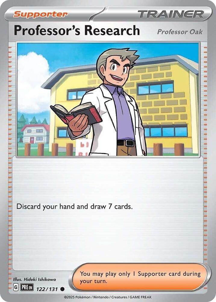 Professor's Research (122/131) [Professor Oak] [Scarlet & Violet: Prismatic Evolutions] | Exor Games Dartmouth
