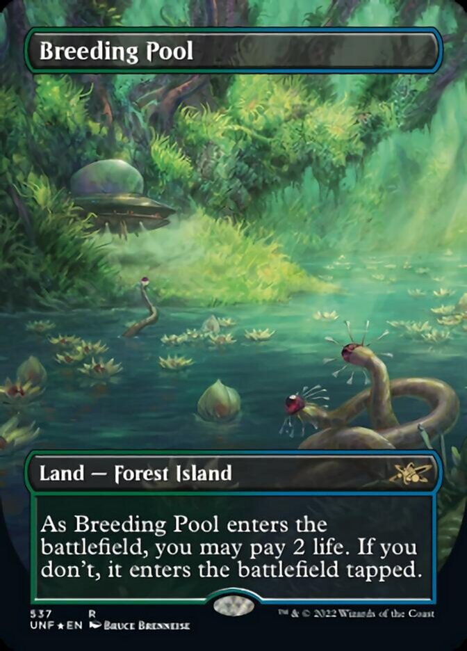 Breeding Pool (Borderless) (Galaxy Foil) [Unfinity] | Exor Games Dartmouth