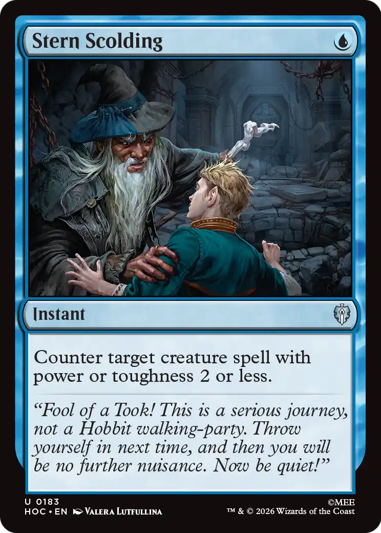 Stern Scolding [The Hobbit: Eternal-Legal] | Exor Games Dartmouth