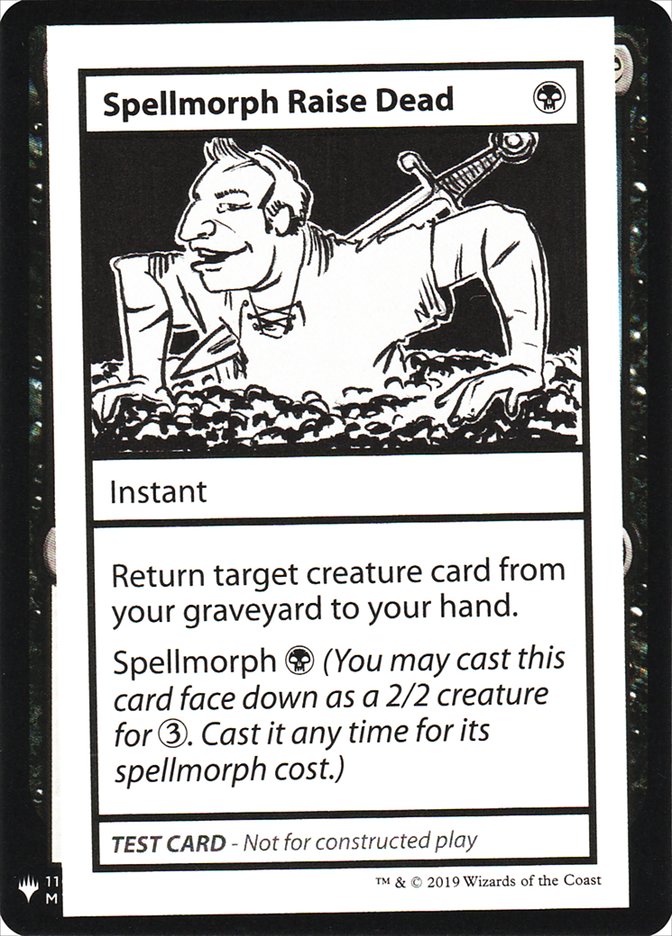 Spellmorph Raise Dead [Mystery Booster Playtest Cards] | Exor Games Dartmouth