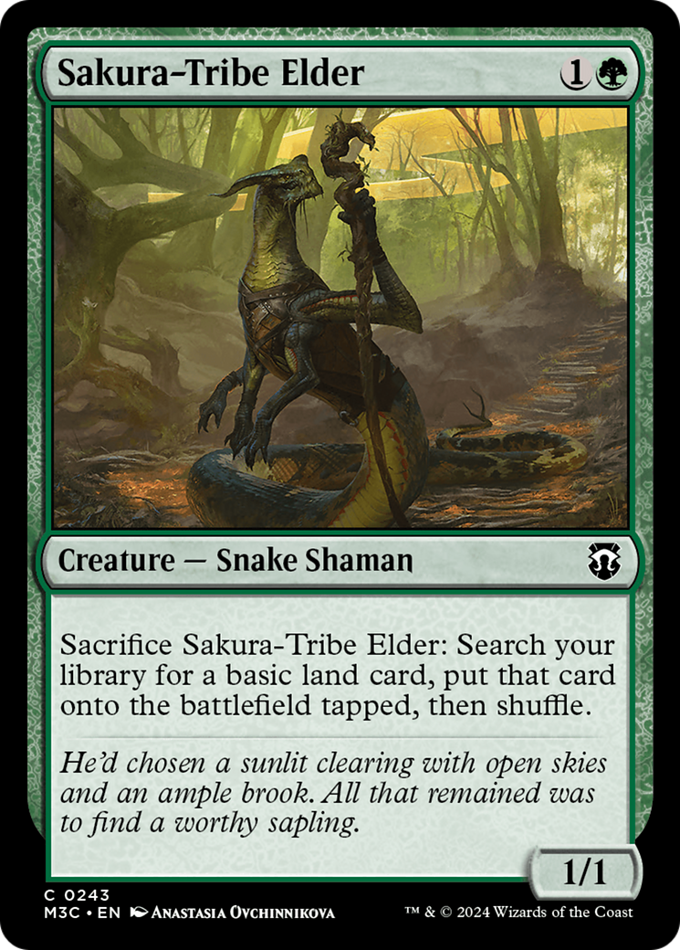 Sakura-Tribe Elder (Ripple Foil) [Modern Horizons 3 Commander] | Exor Games Dartmouth