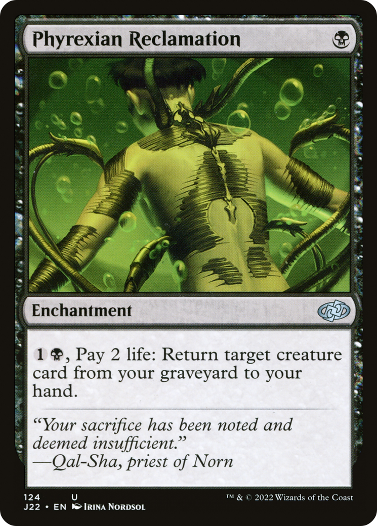 Phyrexian Reclamation [Jumpstart 2022] | Exor Games Dartmouth