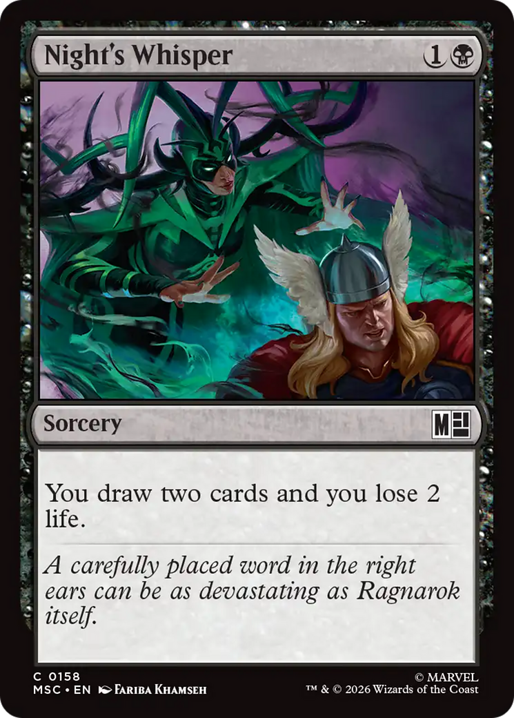 Night's Whisper [Marvel Super Heroes Commander] | Exor Games Dartmouth