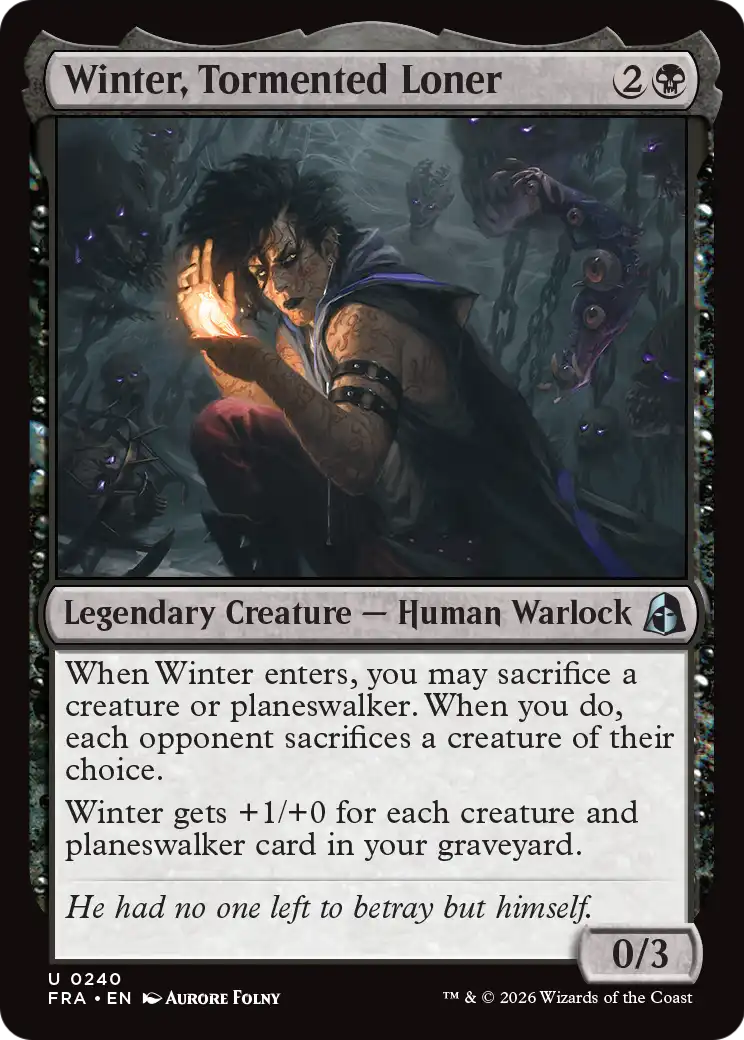 Winter, Tormented Loner [Reality Fracture] | Exor Games Dartmouth