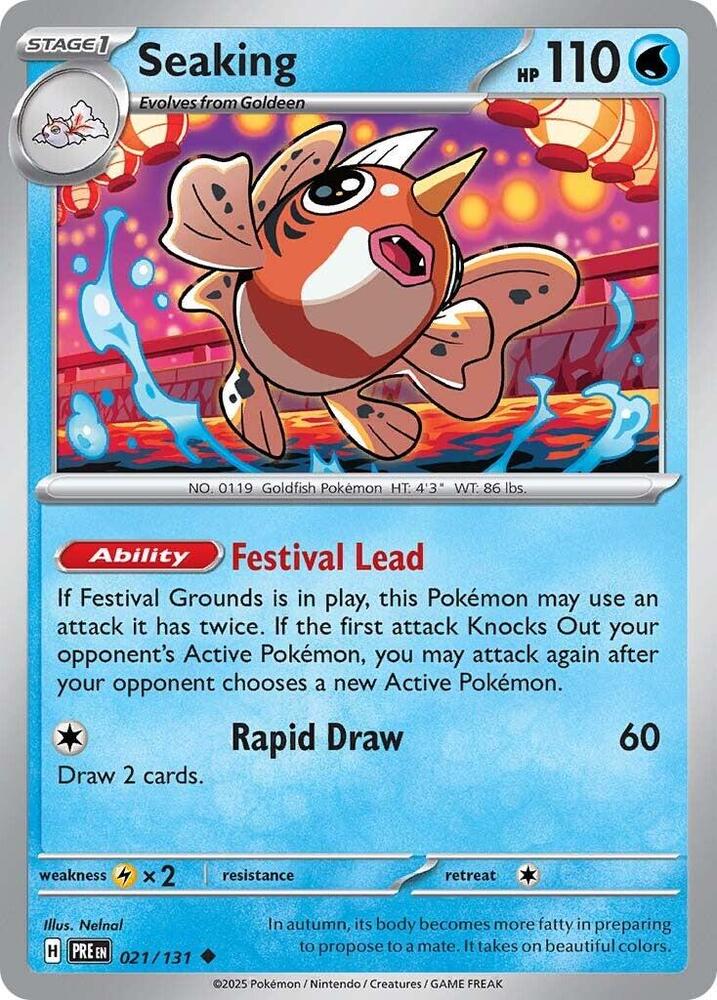 Seaking (021/131) [Scarlet & Violet: Prismatic Evolutions] | Exor Games Dartmouth