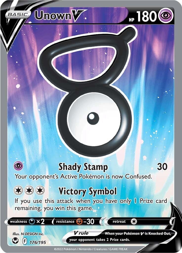 Unown V (176/195) [Sword & Shield: Silver Tempest] | Exor Games Dartmouth