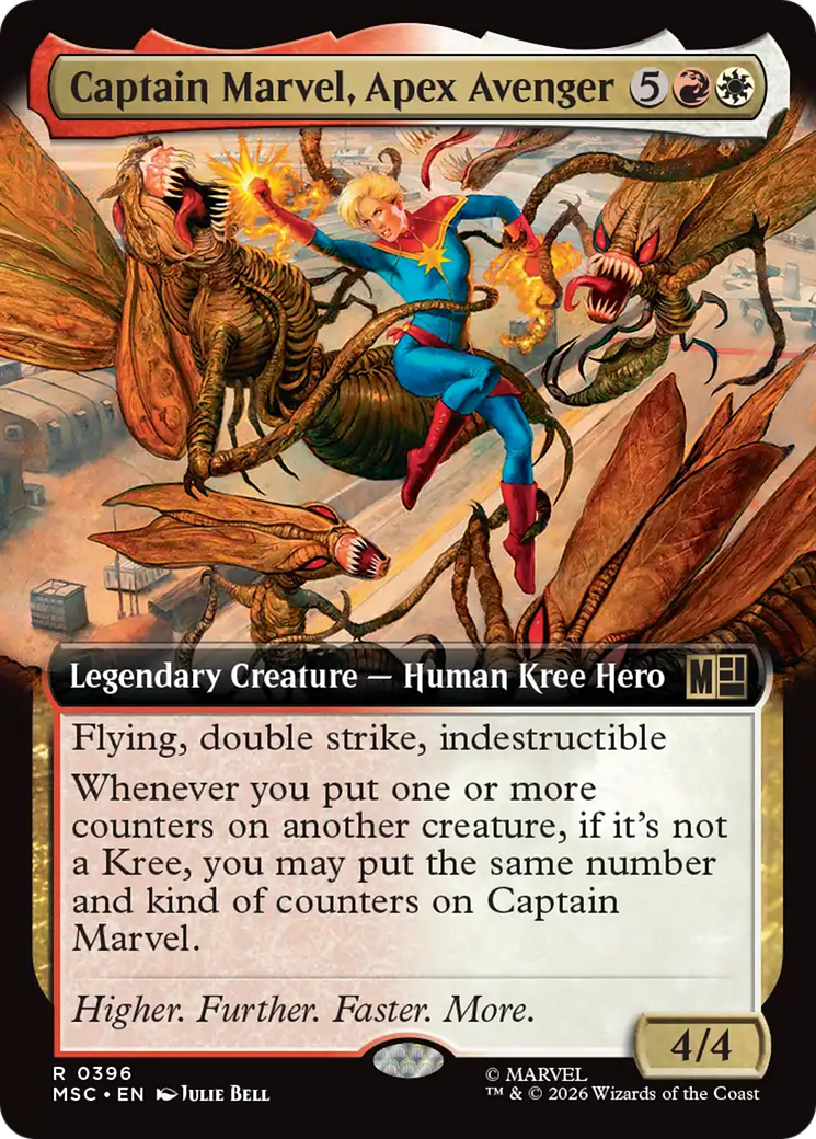 Captain Marvel, Apex Avenger (Extended Art) [Marvel Super Heroes Commander] | Exor Games Dartmouth