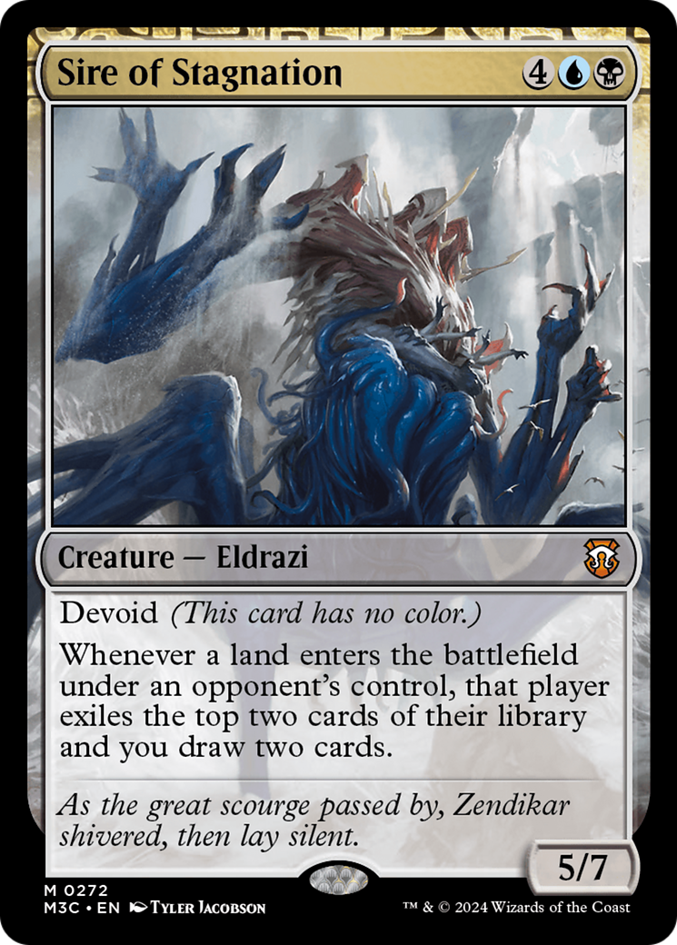 Sire of Stagnation (Ripple Foil) [Modern Horizons 3 Commander] | Exor Games Dartmouth