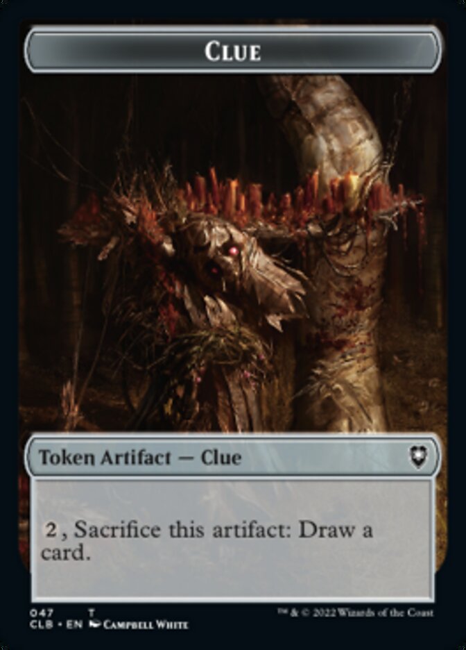 Shapeshifter (022) // Clue Double-Sided Token [Commander Legends: Battle for Baldur's Gate Tokens] | Exor Games Dartmouth