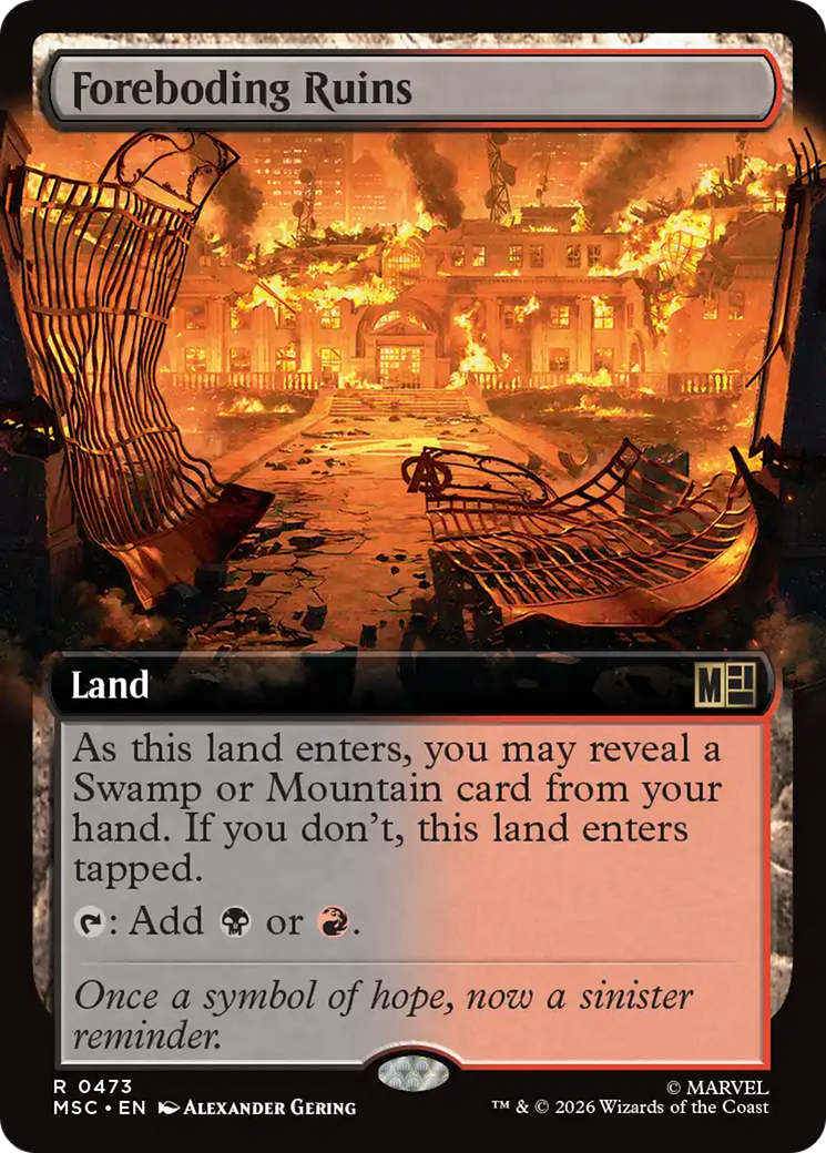 Foreboding Ruins (Extended Art) [Marvel Super Heroes Commander] | Exor Games Dartmouth