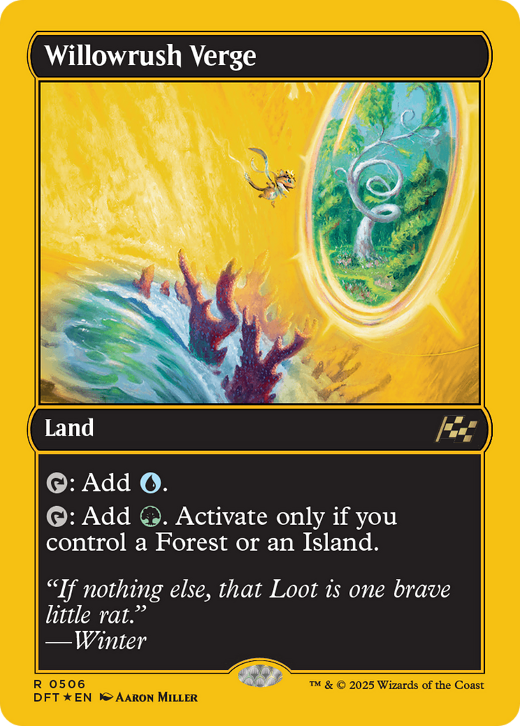 Willowrush Verge (First-Place Foil) [Aetherdrift] | Exor Games Dartmouth