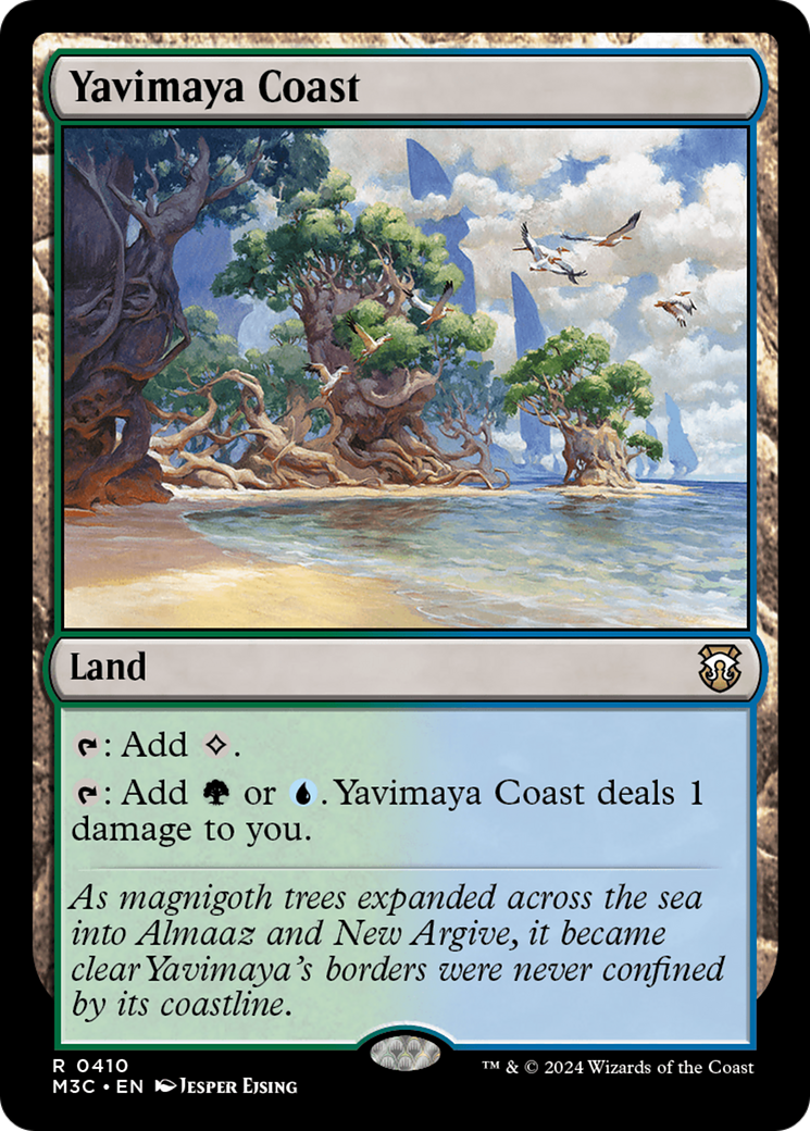 Yavimaya Coast (Ripple Foil) [Modern Horizons 3 Commander] | Exor Games Dartmouth