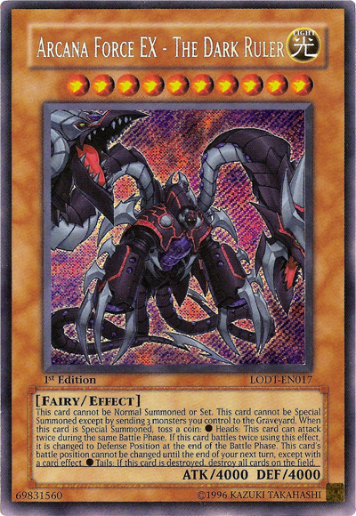 Arcana Force EX - The Dark Ruler [LODT-EN017] Secret Rare | Exor Games Dartmouth