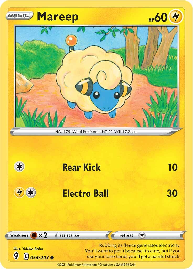 Mareep (054/203) [Sword & Shield: Evolving Skies] | Exor Games Dartmouth