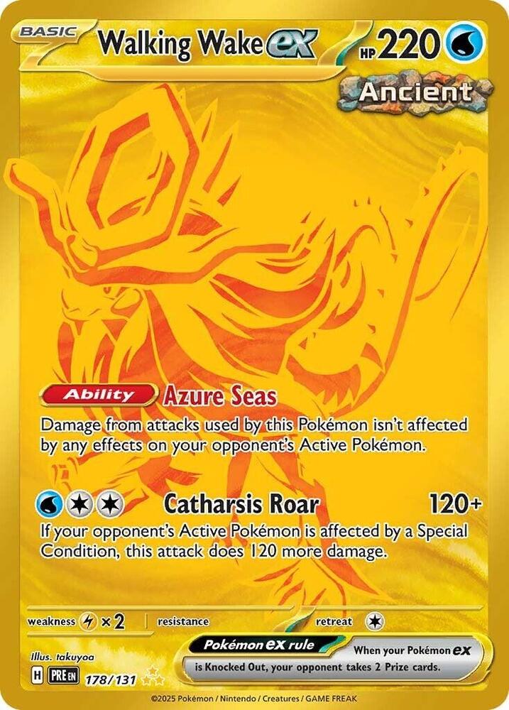 Walking Wake ex (178/131) [Scarlet & Violet: Prismatic Evolutions] | Exor Games Dartmouth