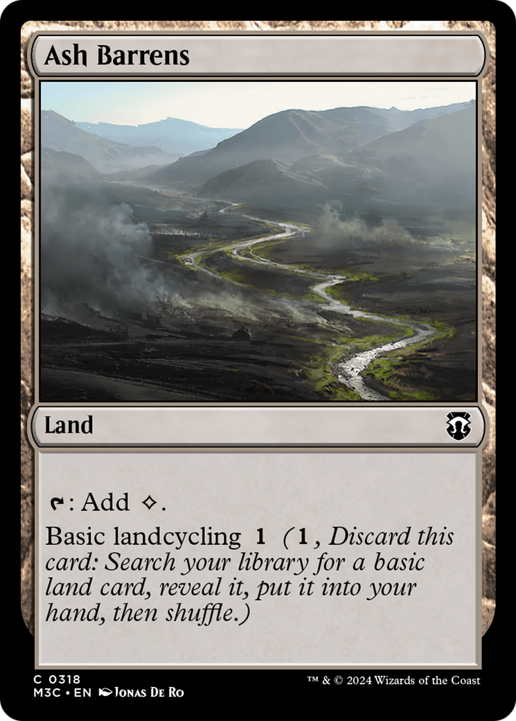 Ash Barrens (Ripple Foil) [Modern Horizons 3 Commander] | Exor Games Dartmouth