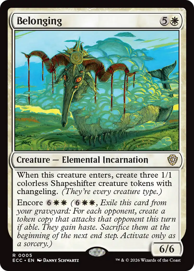 Belonging [Lorwyn Eclipsed Commander] | Exor Games Dartmouth