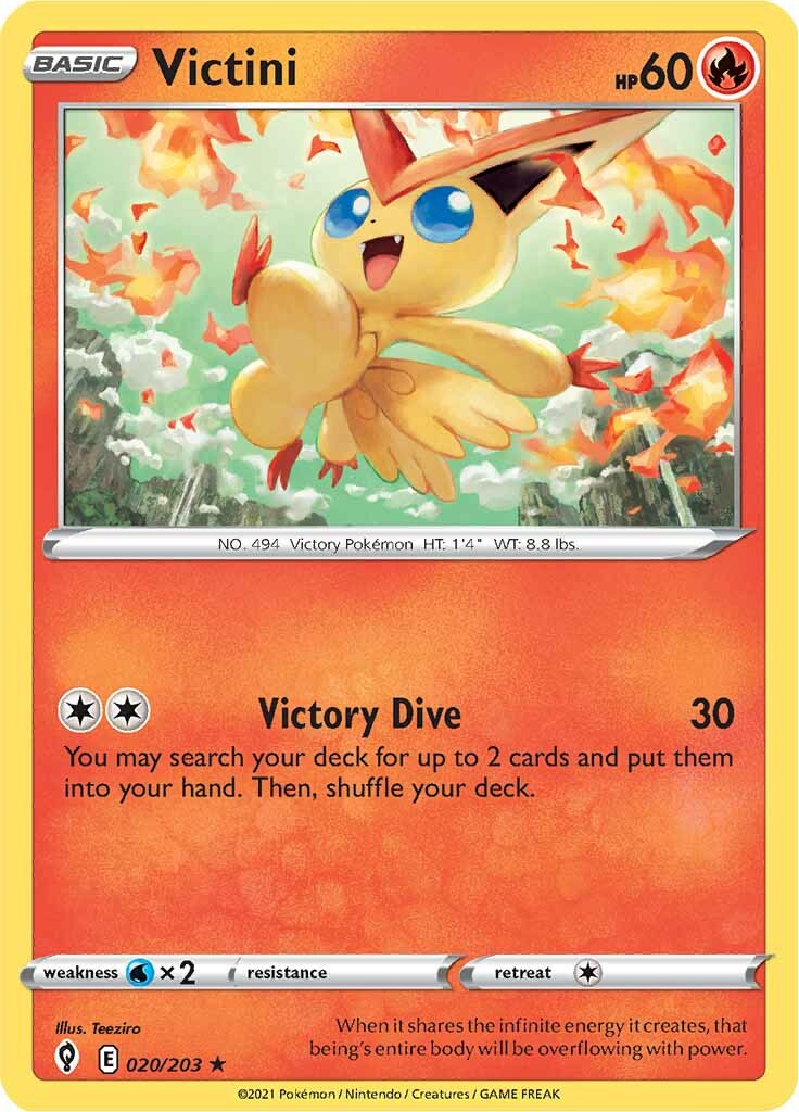 Victini (020/203) [Sword & Shield: Evolving Skies] | Exor Games Dartmouth