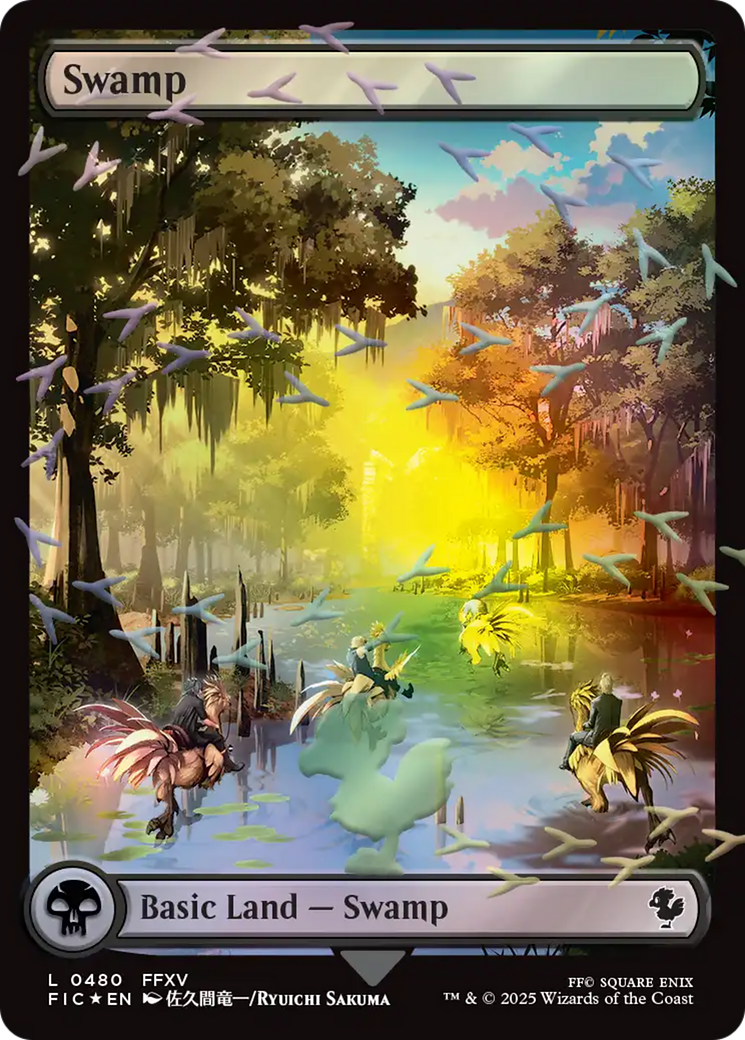 Swamp (Chocobo Track Foil) [FINAL FANTASY Commander] | Exor Games Dartmouth